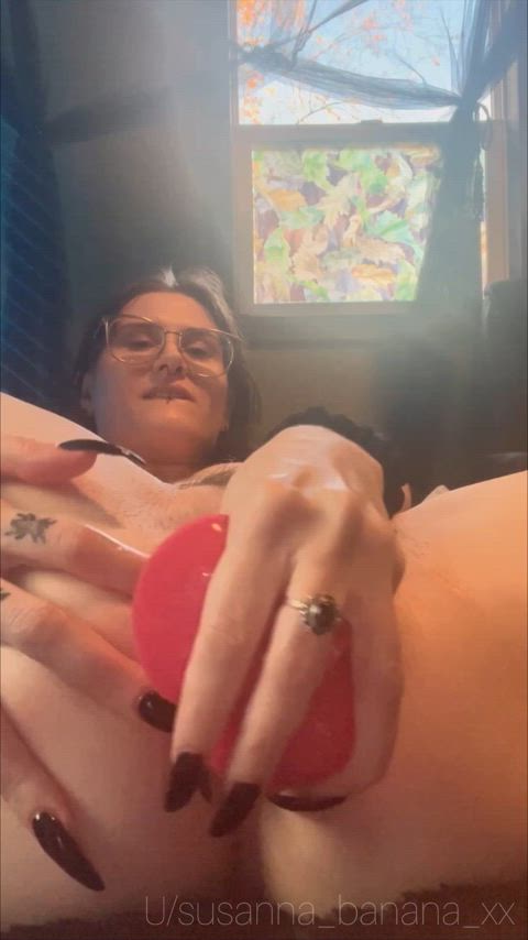 Someone fill me with a real cock quick! : video clip