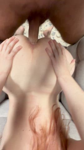 As soon as he told me to bend of the chair, I knew what was coming. : video clip