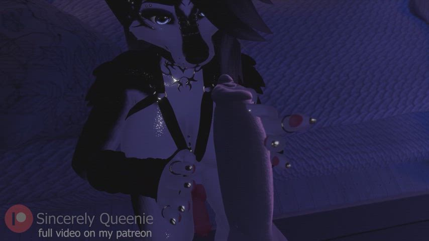 Furry Futa giving you a handjob POV : video clip