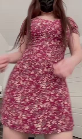 Curvy Korean girl in sundress could be sexy too.. : video clip