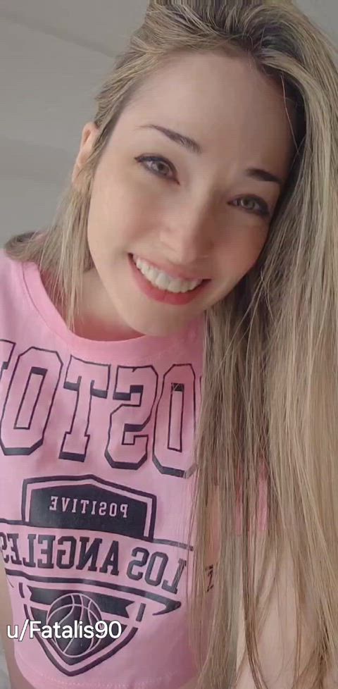 Lost a bet to my friend. Now she's just checking I pay it off xD : video clip