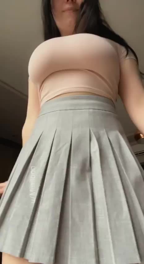 Are you proud that I’m not wearing any panties under my skirt? : video clip