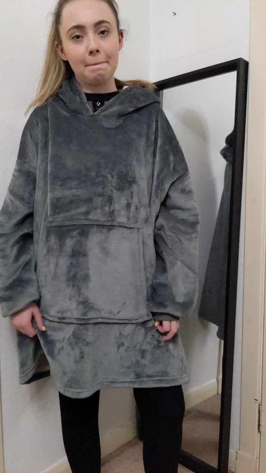 Here's what I wear under my hoodie when my dad's around😏 : video clip