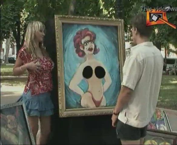 This Painting Is Missing Some Boobs! : video clip