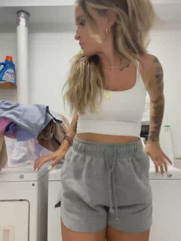 Was hoping nobody walked into the laundry room!! Wouldn’t mind if you did though ;-) : video clip