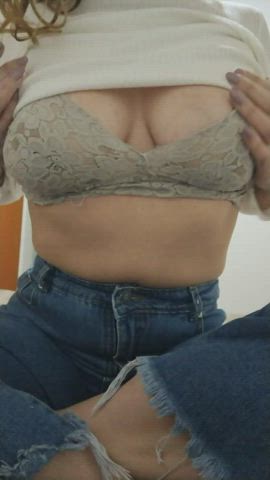 Do you like soft tits daddy? : video clip