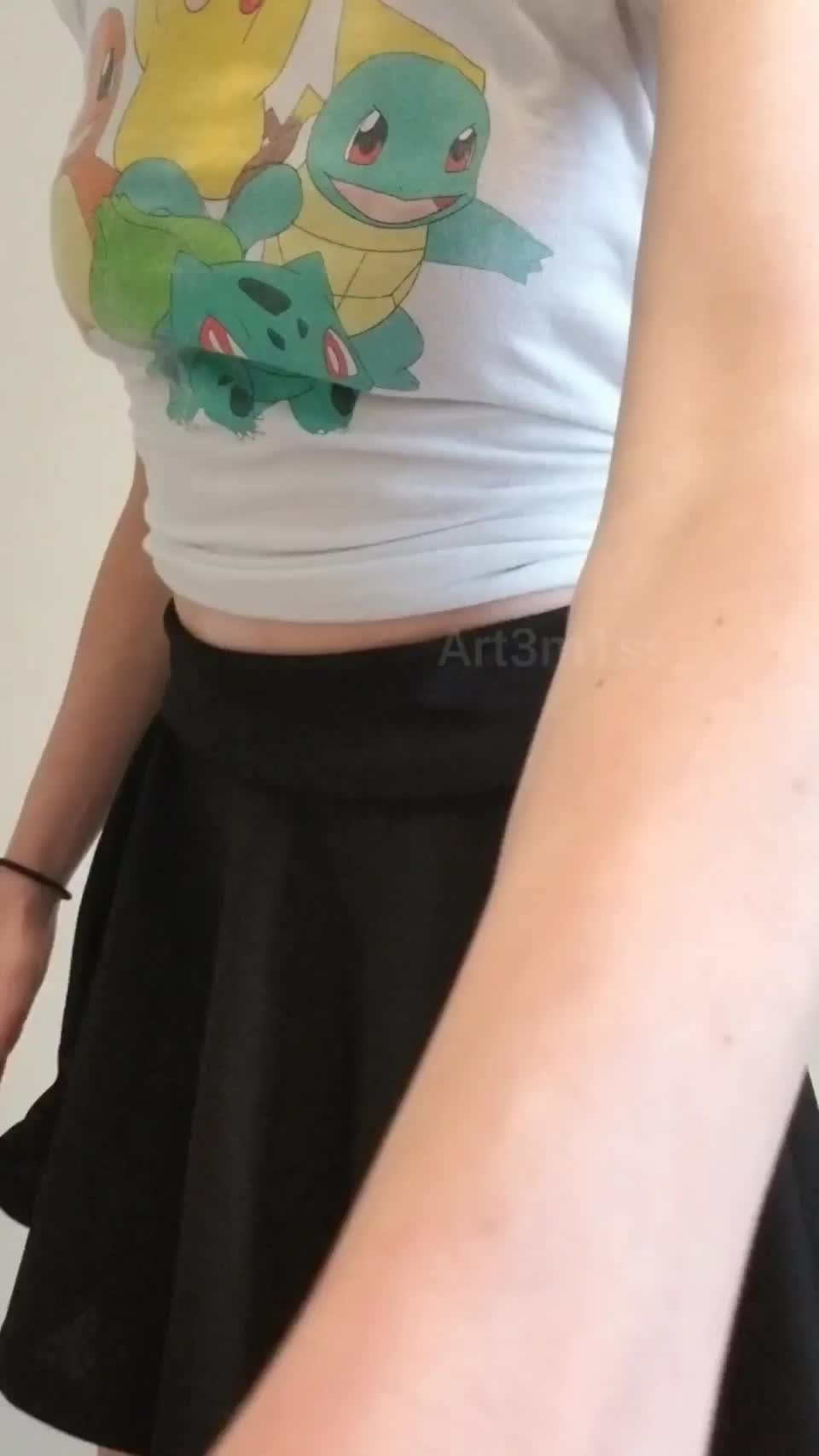Showing off my little, pale body always turns me on : video clip