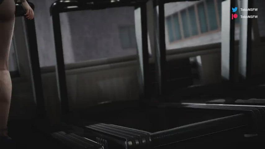 Chun-Li on the treadmill (TekoNSFW) [Street Fighter] : video clip
