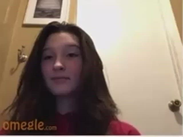 Omegle girl? (Cropped out the dude) : video clip