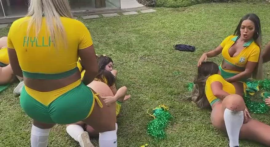 World cup gangbang party with 7 girls and two big cock boys! : video clip