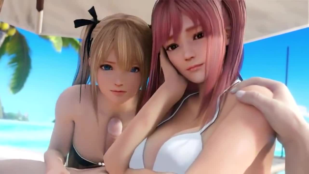 Honoka & Marie Rose's double titjob (LazyProcrastinator) [DEAD OR ALIVE] : video clip