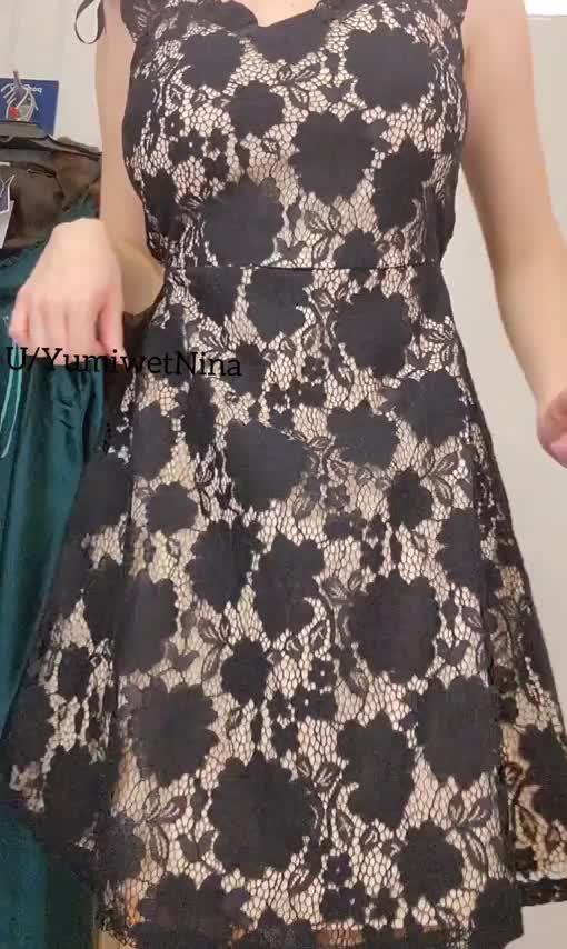 hiding all the goods under this dress : video clip
