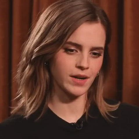 Emma Watson Face when you Slide your Cock in her Ass without any Lube. : video clip
