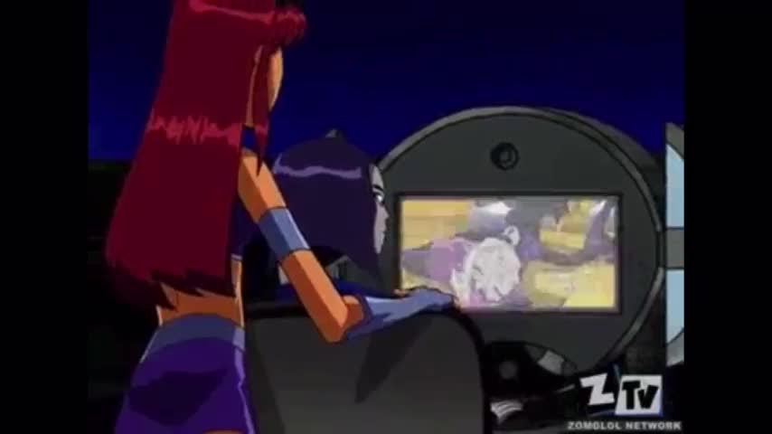Starfire helping out Raven (Zone) [Teen Titans] : video clip