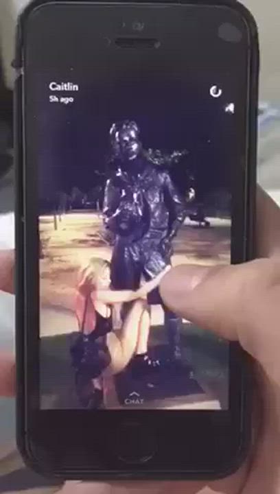 College girl posts on her story : video clip