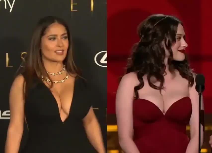 Who Would You Rather Titty Fuck, Salma Hayek Or Kat Dennings? : video clip