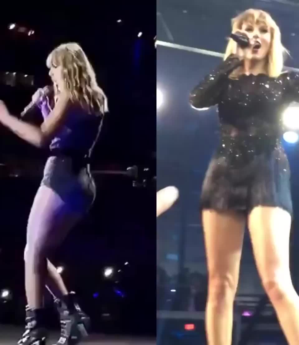 Imagine Taylor Swift's ass shaking and her bending in front of you like this : video clip