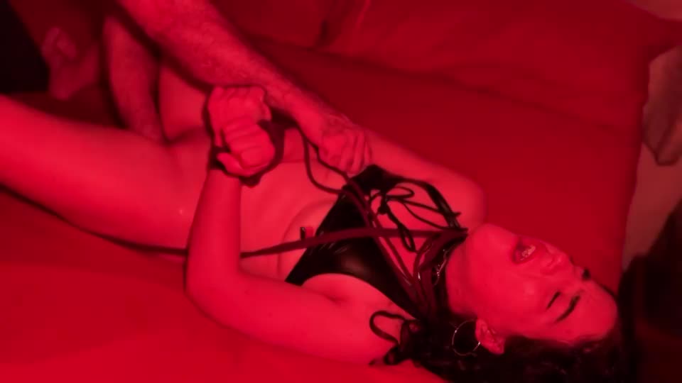 Tied up and fisted so hard I was almost crying... happy painslut tears : video clip
