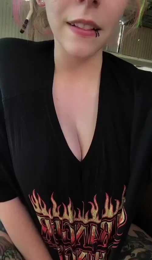 Are your hands big enough for my tits? : video clip