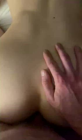 Most of his cum is deep in her ass where it belongs : video clip