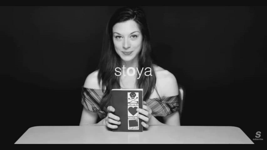 Stoya (reading whilst a hidden female assistant uses a vibrator on her under the table) for Hysterical Literature. I highly recommend clicking on the redgifs link for sound. 2012 : video clip