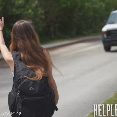 Stranded Teen Has A Rough Ride - Alex Mae : video clip