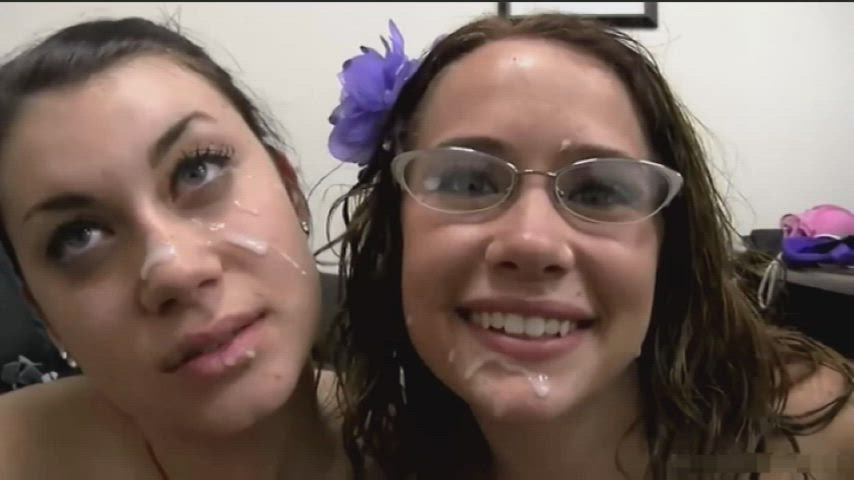 Amateurs Emma & Leah Facial Interview-"Facials are great! I hope this takes away my red marks on my face and I love it" : video clip