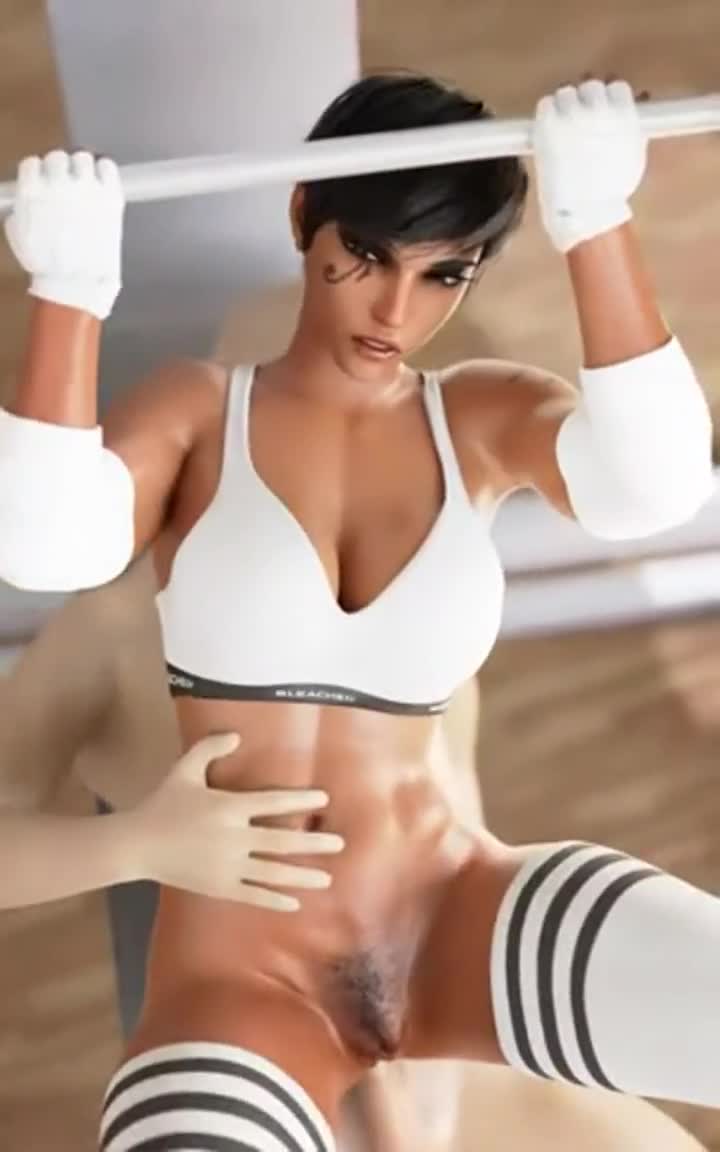 Pharah's anal workout (3TRIOODI)[Overwatch] : video clip