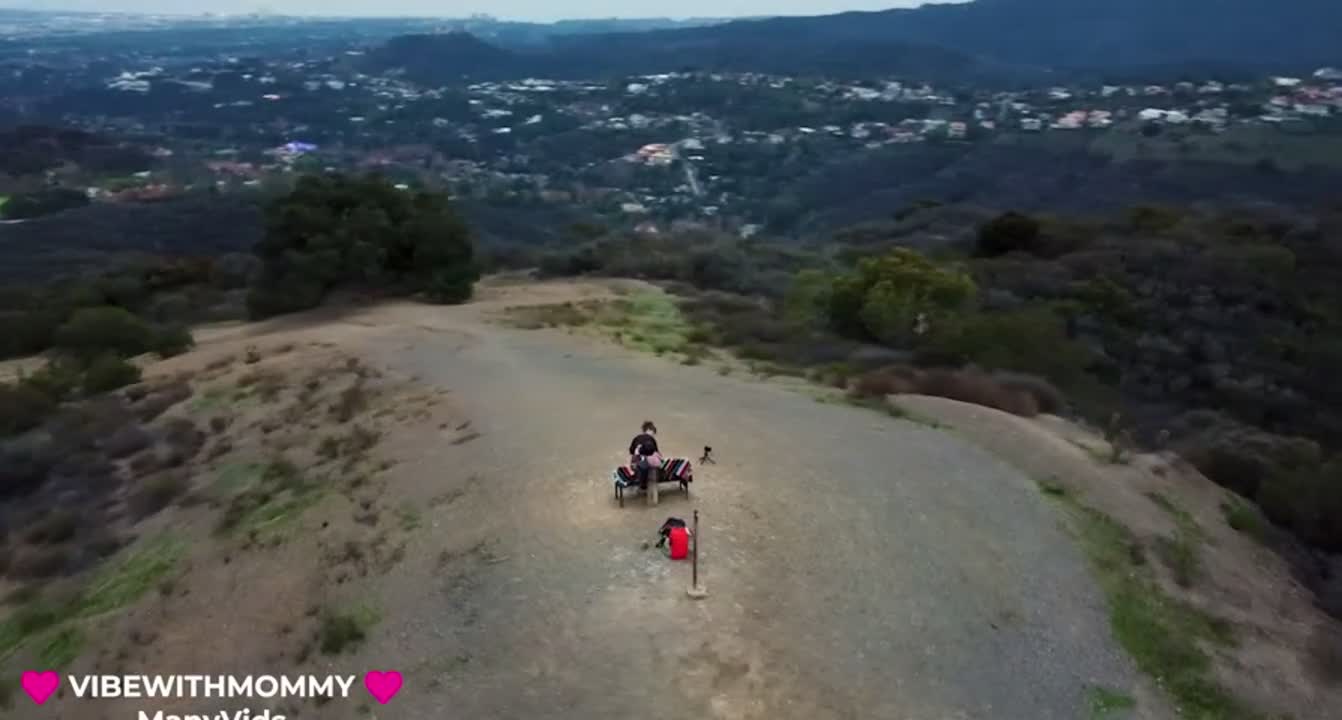 He’s flying a drone on his thrown. : video clip