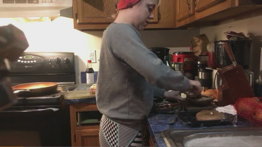 Surprise sex while making Dinner ! : video clip