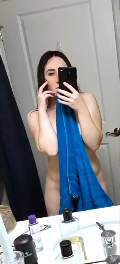 My towel got too heavy. Had to drop it. : video clip
