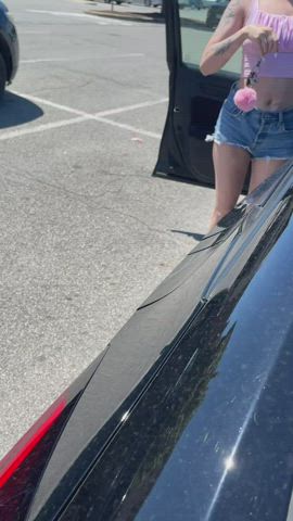 Whipping them out in the parking lot [gif] : video clip