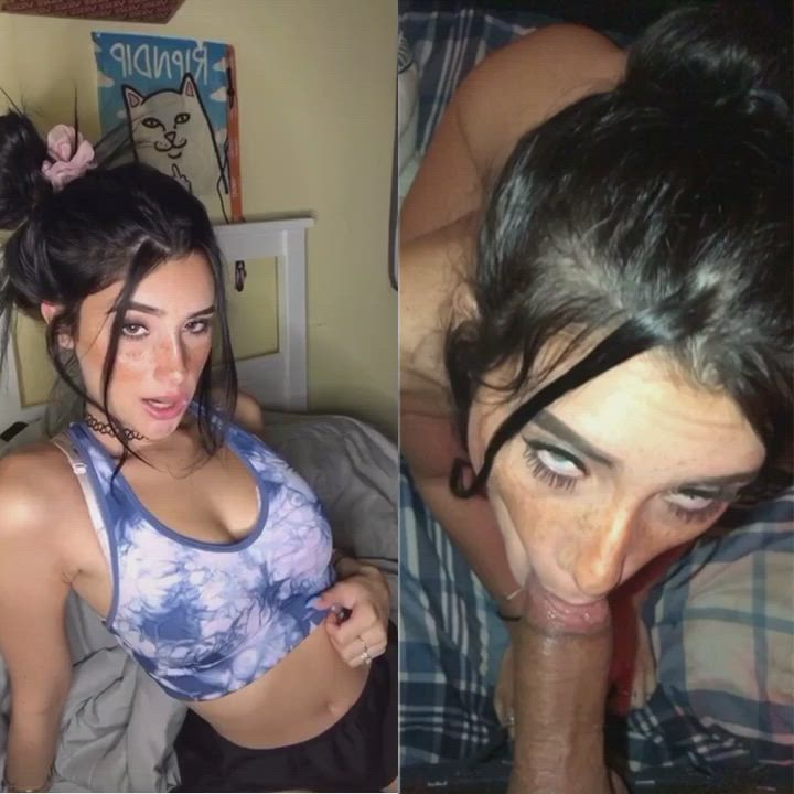 From tiktok to sucking cock 😱 : video clip