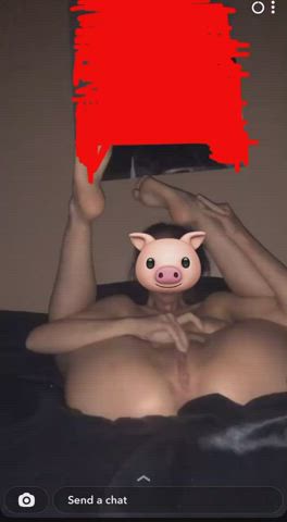 Completely destroyed this gooning pig’s brain last night : video clip