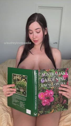 Oh, I didn't see you there! I was just reading about Australian flowers. You know, I just so happen to have a rare one right in between my legs. I think it needs pollinating 😳 : video clip