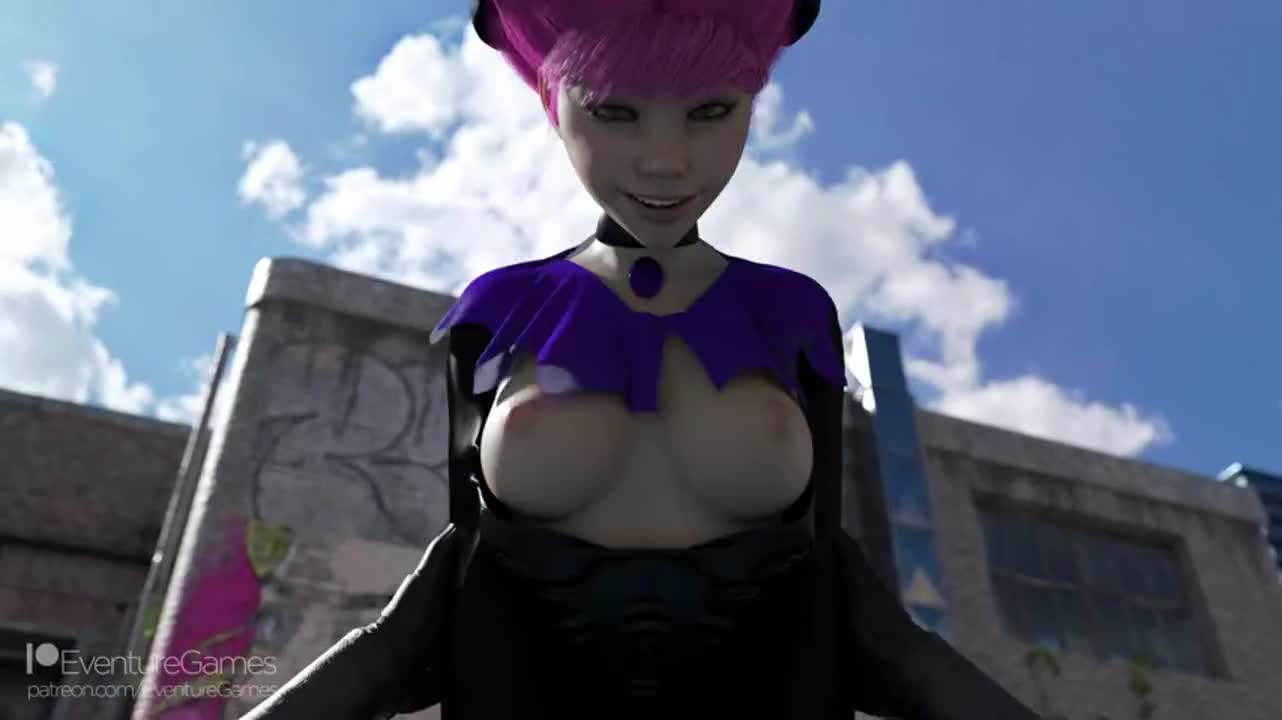 Jinx going for a ride (Eventure Games)[Teen Titans] : video clip