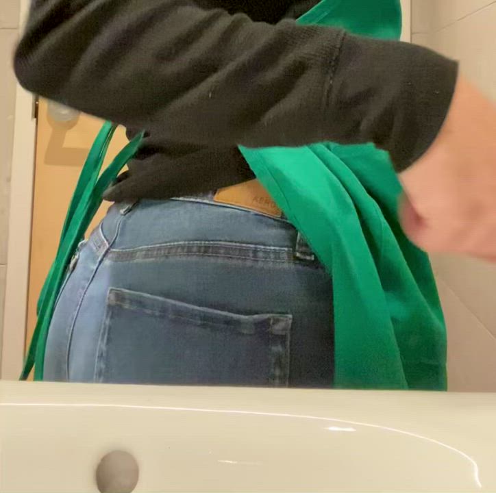 Will you lick my asshole in my work bathroom? 🤤😈 : video clip