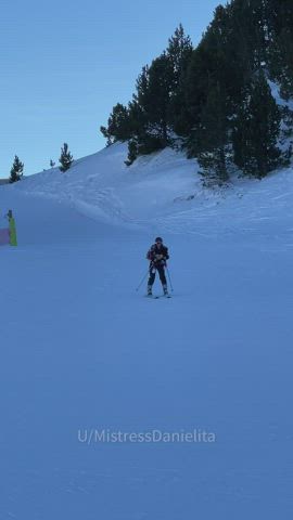 This was a fun challenge for me on my second day learning to ski [gif] : video clip