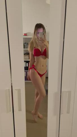 Is there something sexier than red lingerie?😏 : video clip