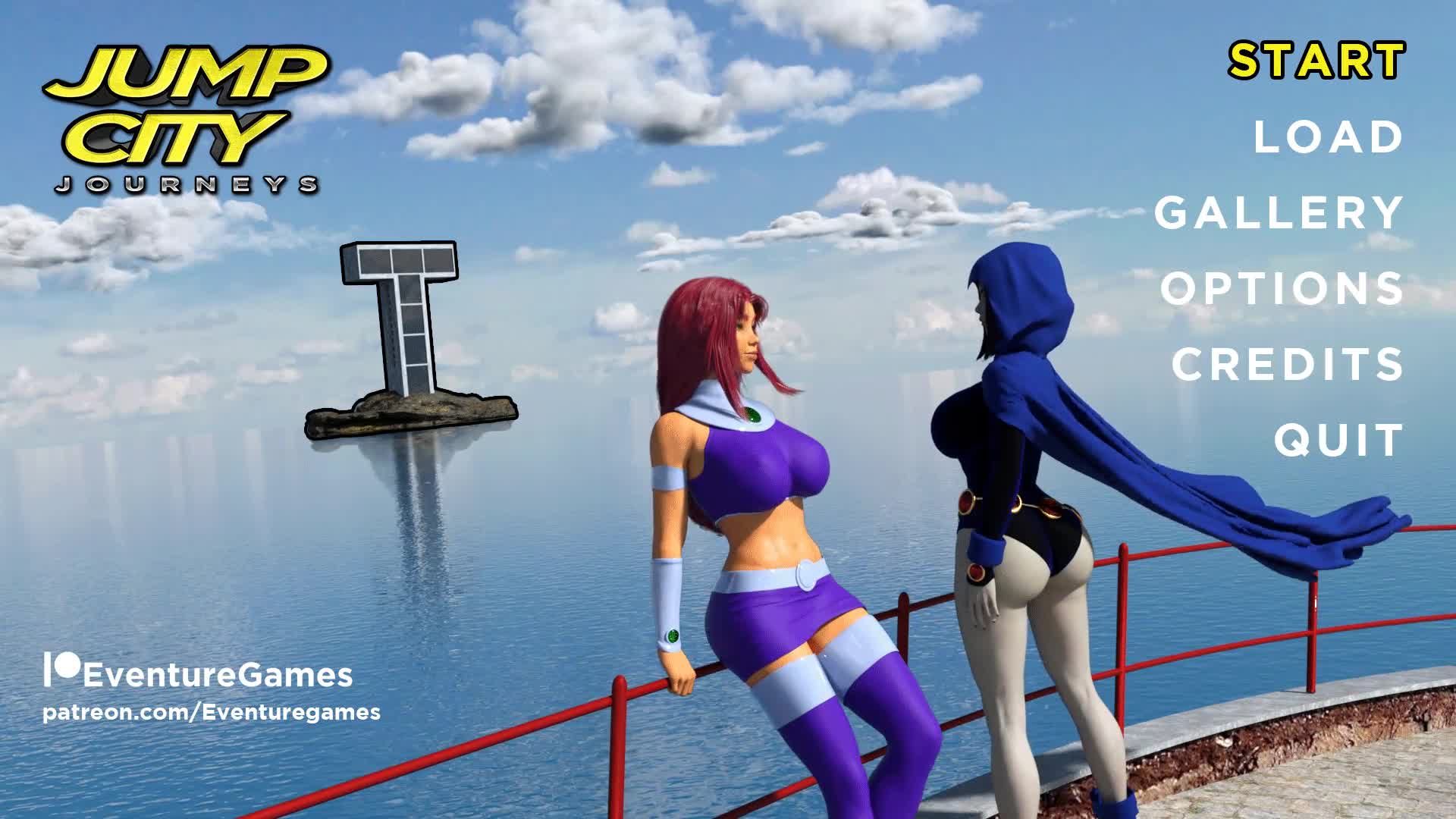 Raven & Starfire - Jump City Journeys - Ren'Py VN Coming Soon! (Eventure Games)[Teen Titans] : video clip