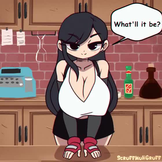 Tifa Lockhart - will take your order, and no, this is not a Milk bar (ScruffMuhGruff) [Final Fantasy VII] : video clip