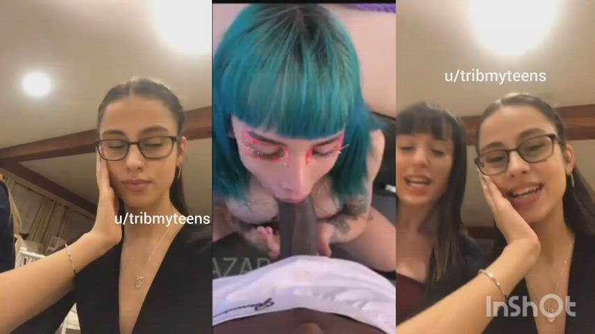 cute babes on Sara's cock : video clip