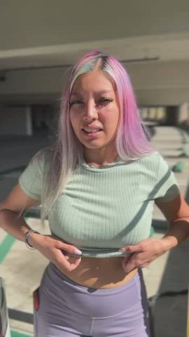 You can find tits like these at charging stations [gif] : video clip