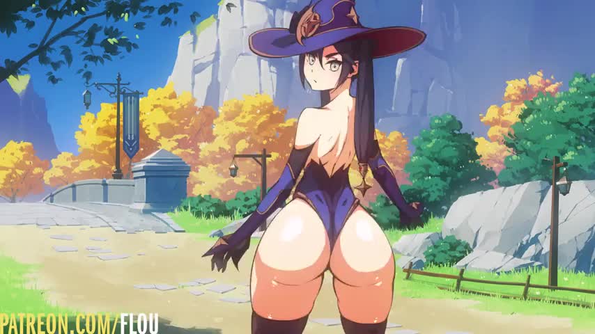 Mona making it clap (Flou) [Genshin Impact] : video clip