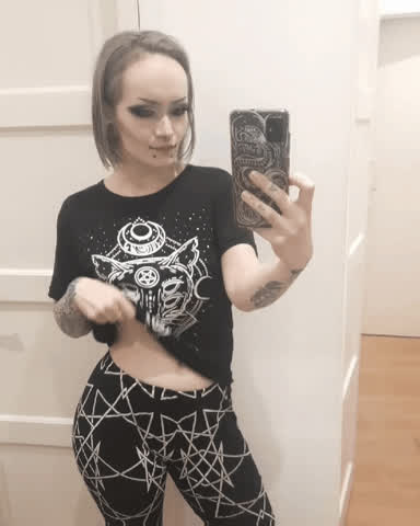 It would make my day if even one person liked my petite goth body 🖤 : video clip