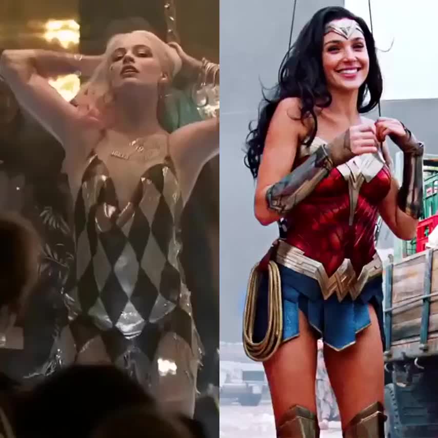 Would you rather get your brains fucked out by Harley Quinn (Margot Robbie) or have a passionate love making session with Wonder Woman (Gal Gadot) : video clip