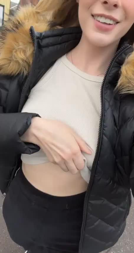 Got a little horny on my morning walk 🥰 [gif] : video clip