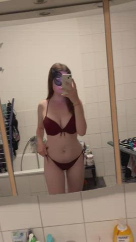Trying on my new bikini :) : video clip