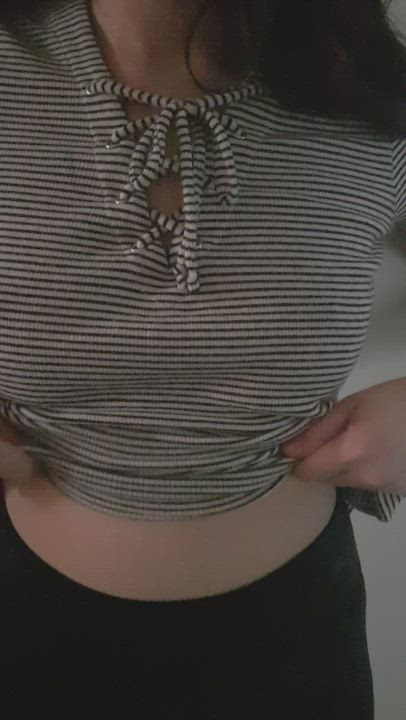 She thinks no one will like it because her boobs are too small : video clip