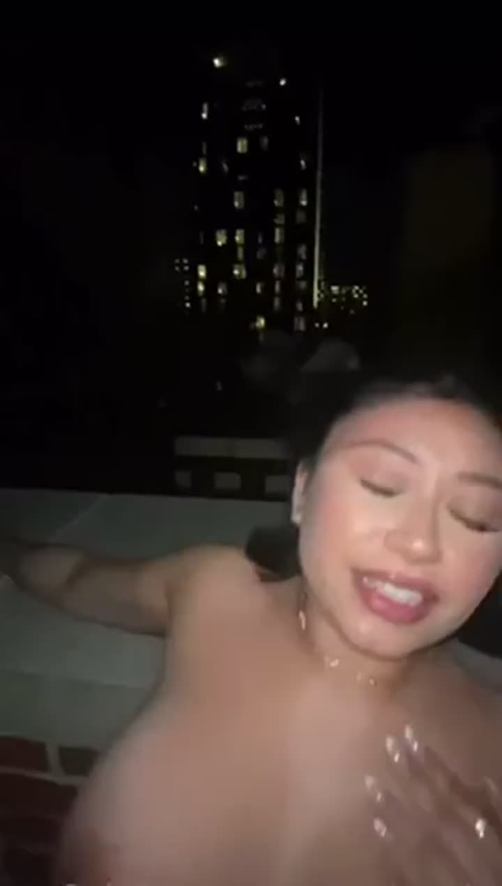 anyone know this asian girl on a roof? : video clip